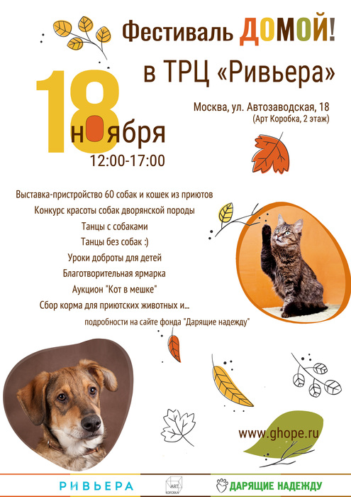 В Москве 18 ноября пройдет Фестиваль «Домой!», фото